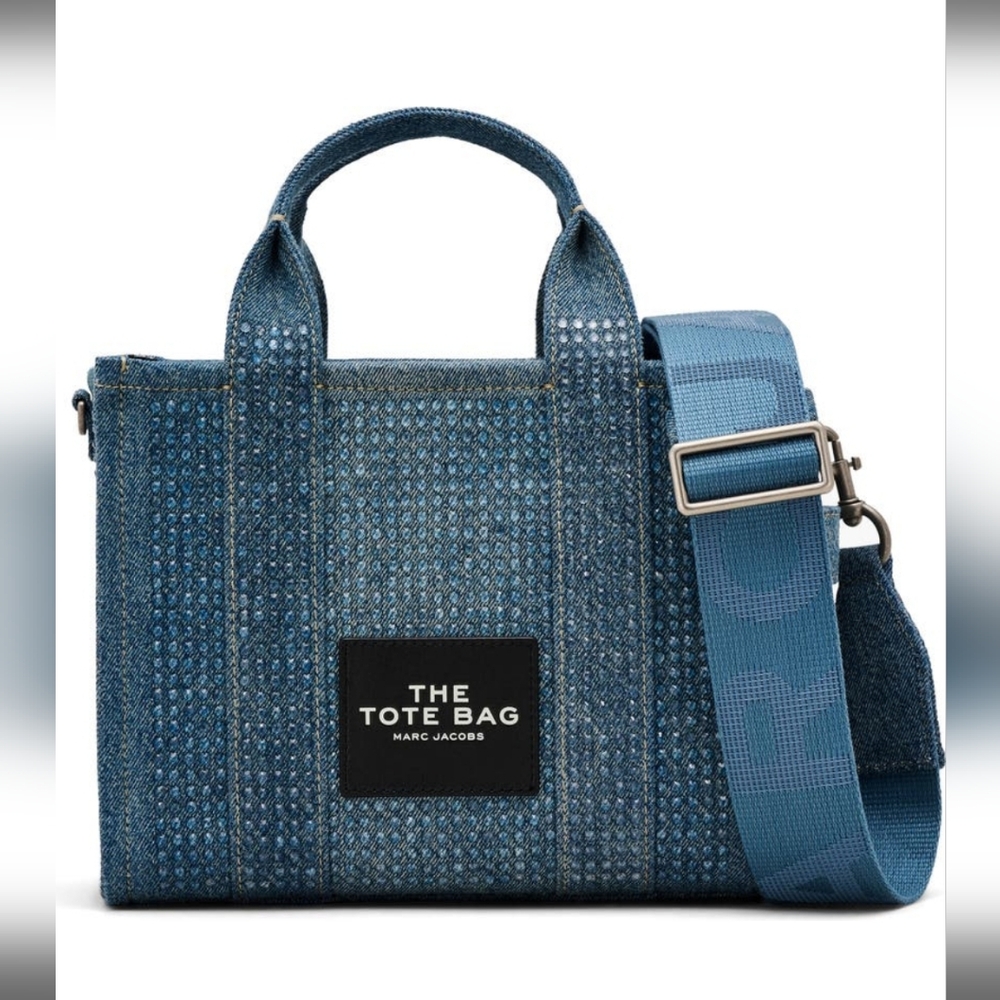 Marc Jacobs The Crystal Denim Small Tote Bag
